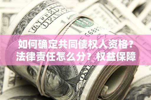 北京如何确定共同债权人资格？法律责任怎么分？权益保障技巧揭秘！