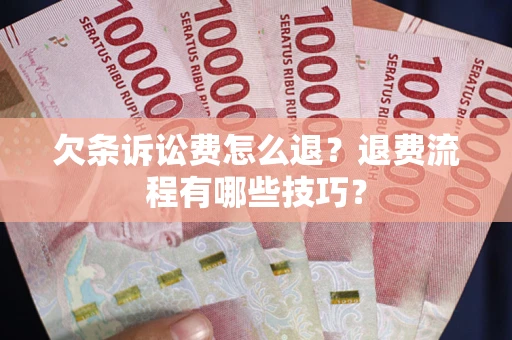 北京欠条诉讼费怎么退？退费流程有哪些技巧？