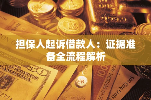 北京担保人起诉借款人：证据准备全流程解析