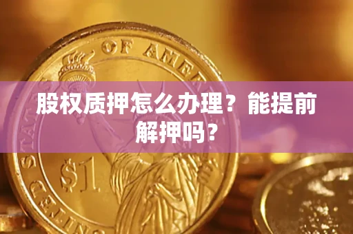 北京股权质押怎么办理？能提前解押吗？