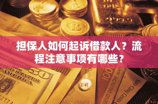 北京担保人如何起诉借款人？流程注意事项有哪些？